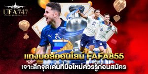 แทงบอลออนไลน์-fafa855-เจาะลึกจุดเด่นที่มือใหม่ควรรู้ก่อนสมัคร